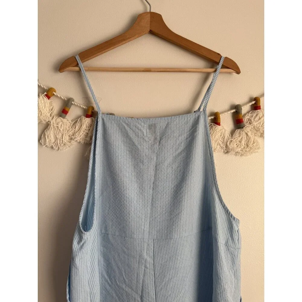 Princess Polly Striped Nautical Lightweight Relax Short Overalls Beachy Coquette - Picture 8 of 8